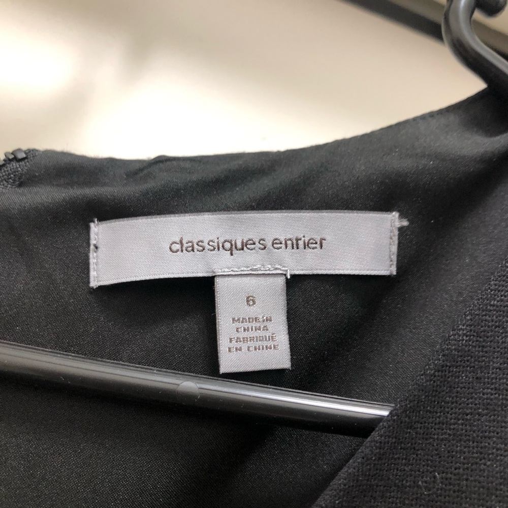 Classiques Entier Black V Neck Mini Dress size 6 - Picture 5 of 13